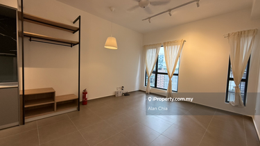 Mossaz studio actual unit facing greenery view 1