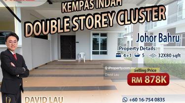 Kempas Indah Double Storey Cluster Unblock View for Sale 1
