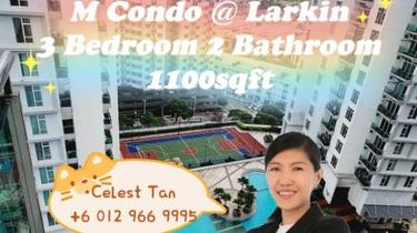 M Condo Larkin 3 Bedroom 2 Bathroom 1100sqft 1