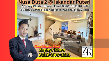 Nusa Duta 2 @ Iskandar Puteri  Double Storey Cluster House For Sale 1
