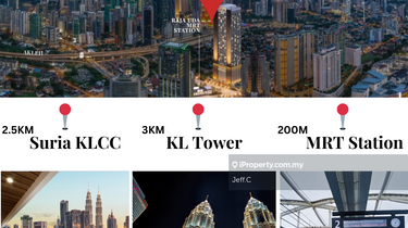 Klcc twins tower condo 10% roi-mrt station door step 1