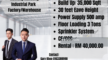 Rawang Kundang Industrial Park Detached Factory Bu 35ksf Tnb 500amp 1