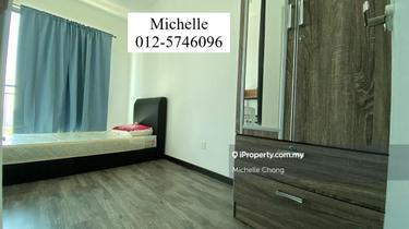 2 bedrooms studio fully furnished, 1 carpark, free wifi 1