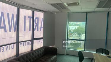 Fully/furn wt 1 Director room,1 big meeting room n many workstations 1