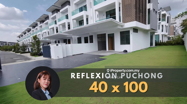 2.5 Storey Terrace for Sale Puchong End Lot Reflexion Grande 40x100 1