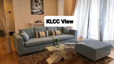 High floor unit with KLCC view. 1
