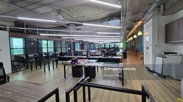 Fully furnished 4300sf office Ready move in walk to Mid Valley LRT KTM 1