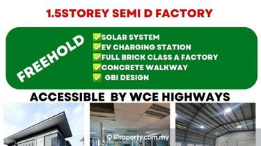 Klang 1.5 storey semi d factory with green concept deaign for sale 1