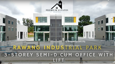 3-Sty Semi-D Factory w Lift - High Visibility from Plus/Nkve Highway 1