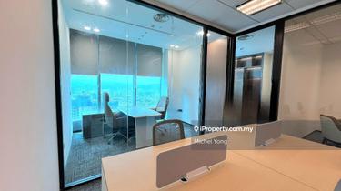 Fully furnished 2000sf TRX office with grand lobby MSC zone 1