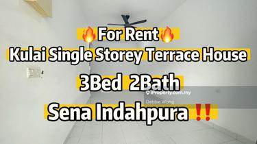 Single Storey Terrace House For Rent,Sena Indahpura Kulai,Saleng G&G 1