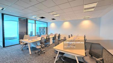 Fully furnished 2500sf TRX office with grand lobby MSC zone 1