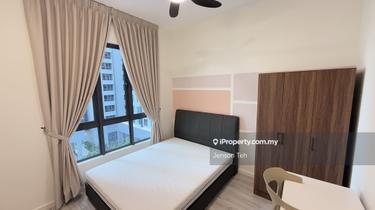 Fully Furnished Medium Room, 1st Mar Move In! 5 Min Walk to MRT 1