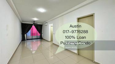 D'aman Residence Condo 1076sf 3b2b 0% D.P 100% Loan Puchong Taman Mas 1