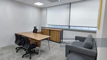 Fully furnished 4400sf office MSC zone walk to Mid Valley LRT KTM 1