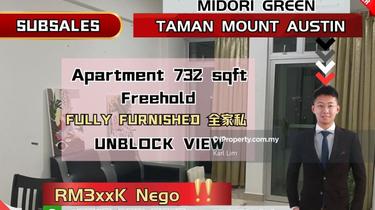 Midori Green Apartment 732 sqft Fully Furnished Unblock View 1