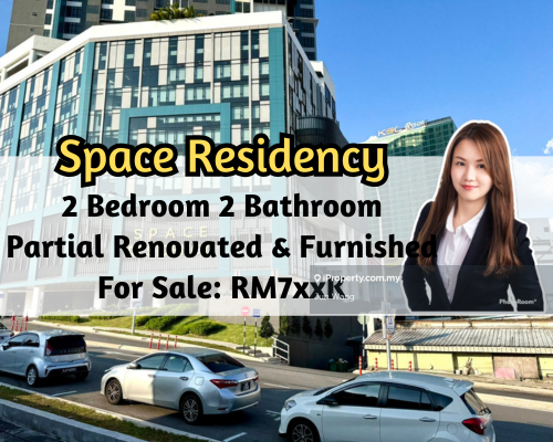 Space Residency, 2 Bedroom 2 Bathroom, Partial Renovated & Furnished