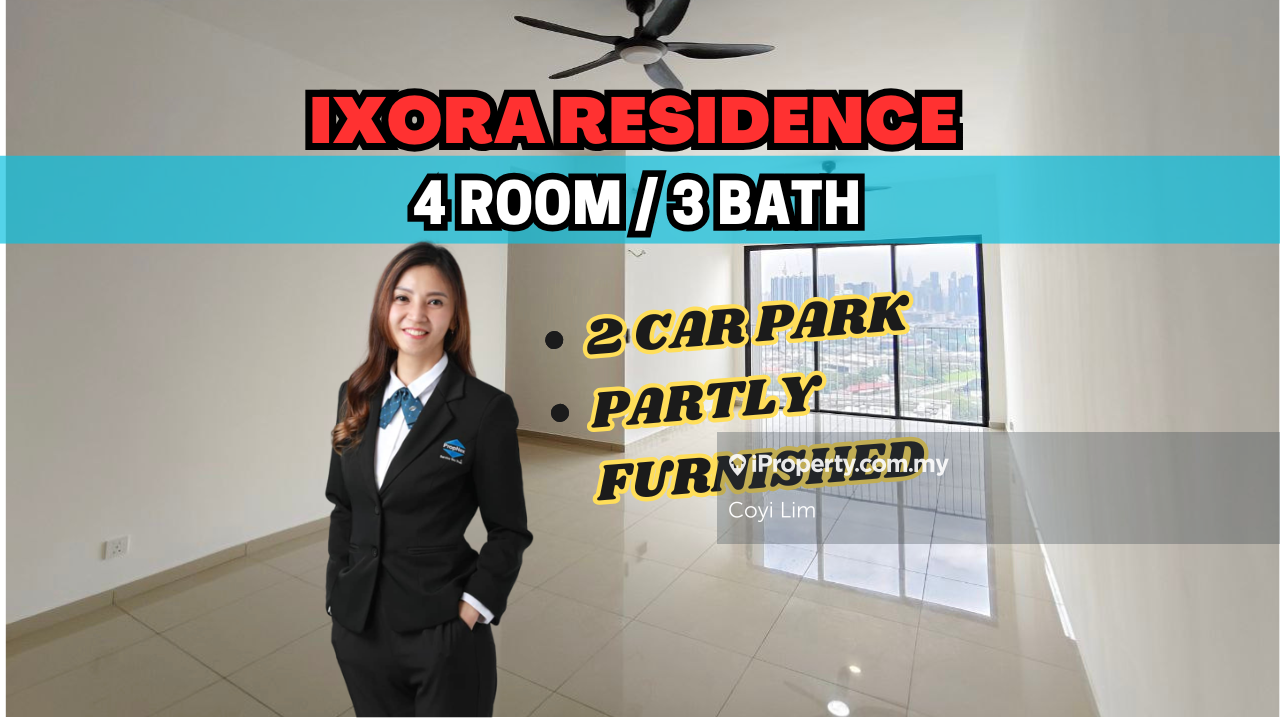 Partly furnished 4 rooms