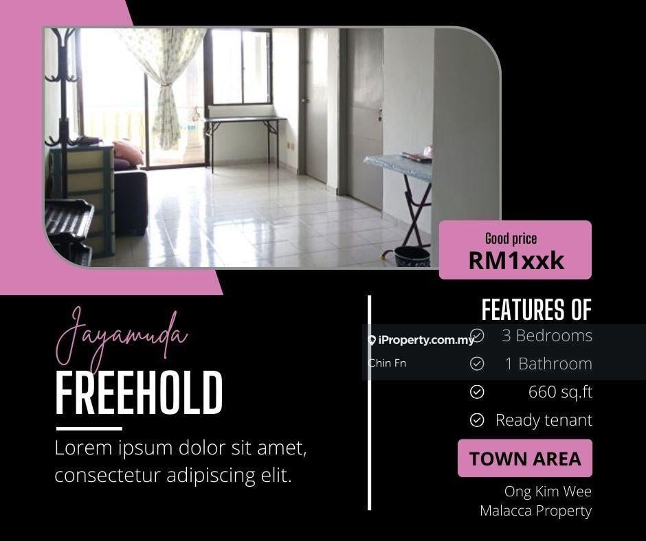 Freehold Ready Tenant Investment roi 4% Jayamuda Ong Kim Wee Tengkera