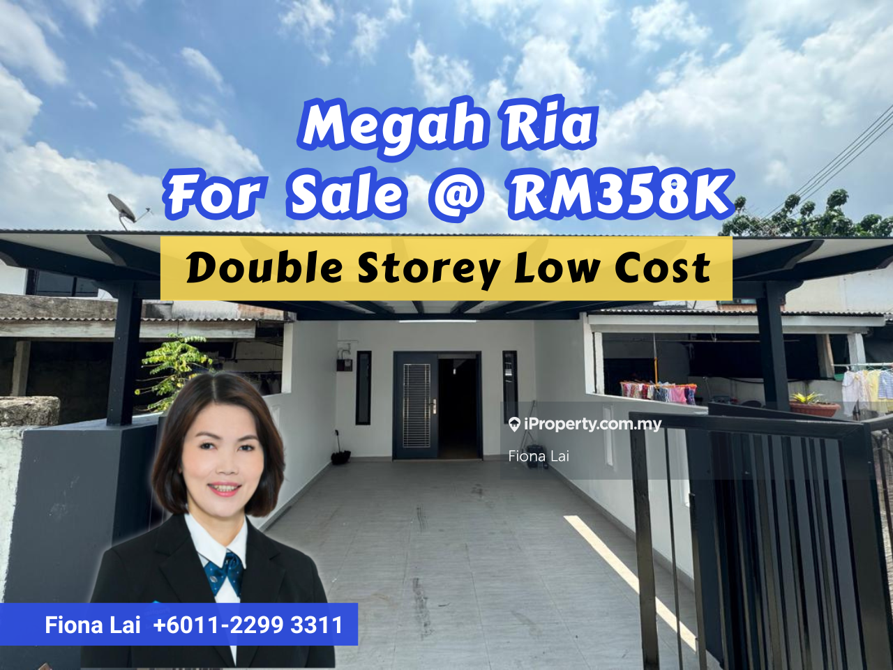 Megah Ria low cost double storey fully renovated, ready move-in