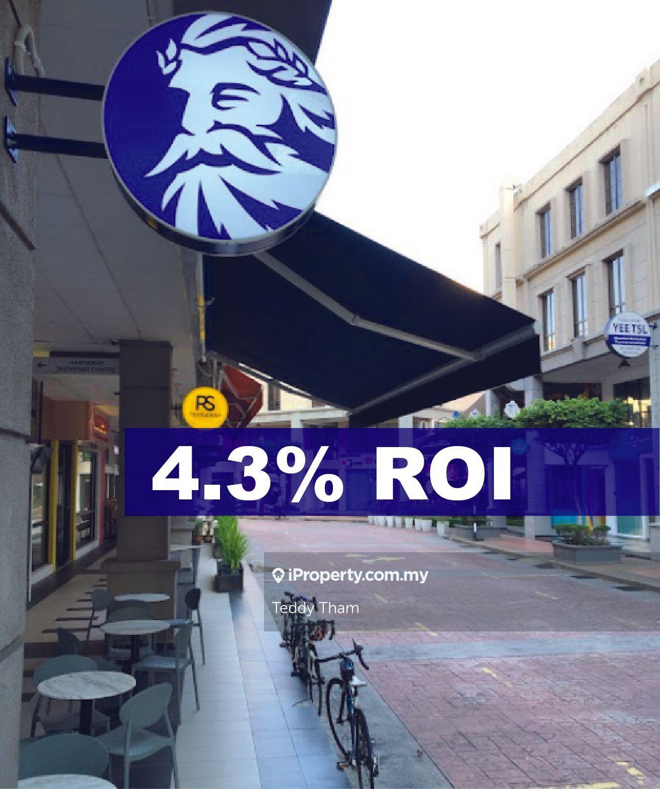 Fully Tenanted, ROI 4.3%, Same row 7-11, Mynews, Starbucks, Zus Coffee