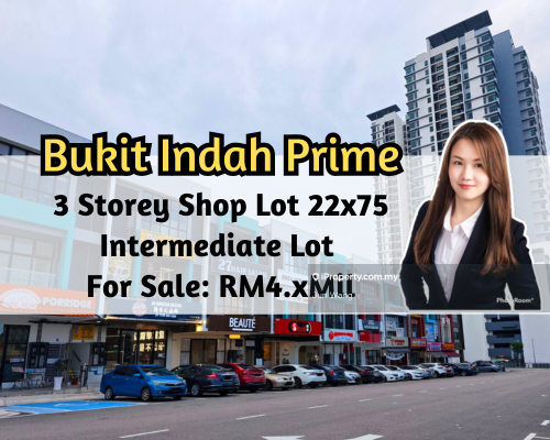 Bukit Indah Prime, 3 Storey Shop Lot 22x75, Intermediate Lot