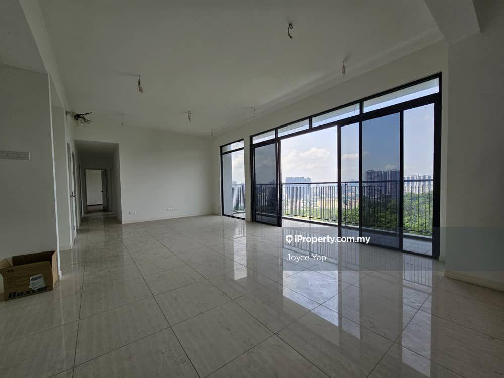 High floor unit facing forest view with balcony