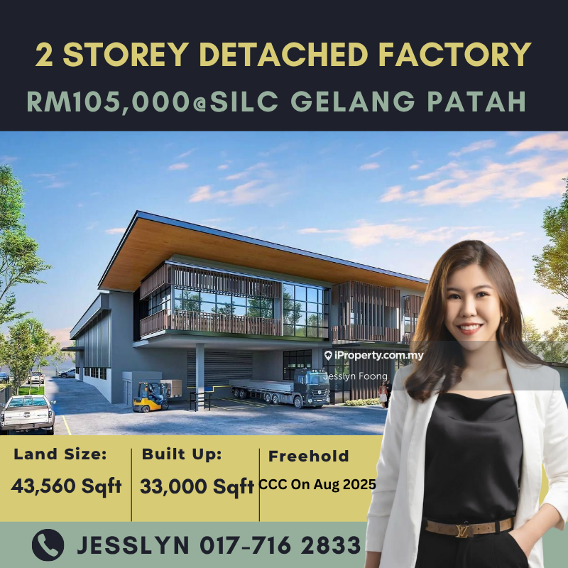 Silc Gelang Patah, 2 Storey Deatched Factory For Rent