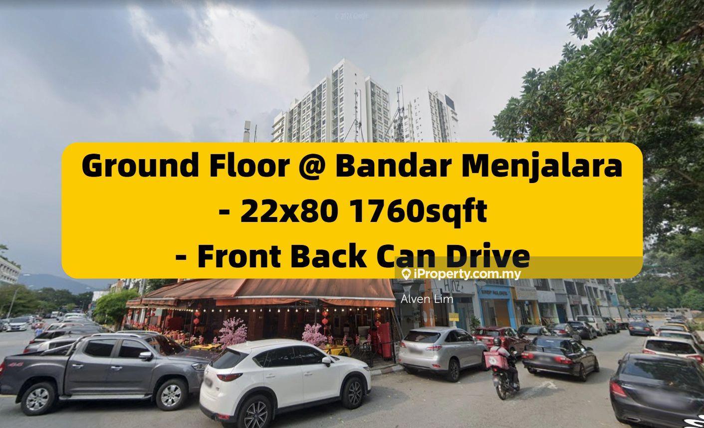 Ground Floor Shop, Bandar Menjalara 22x80, Intermediate Lot