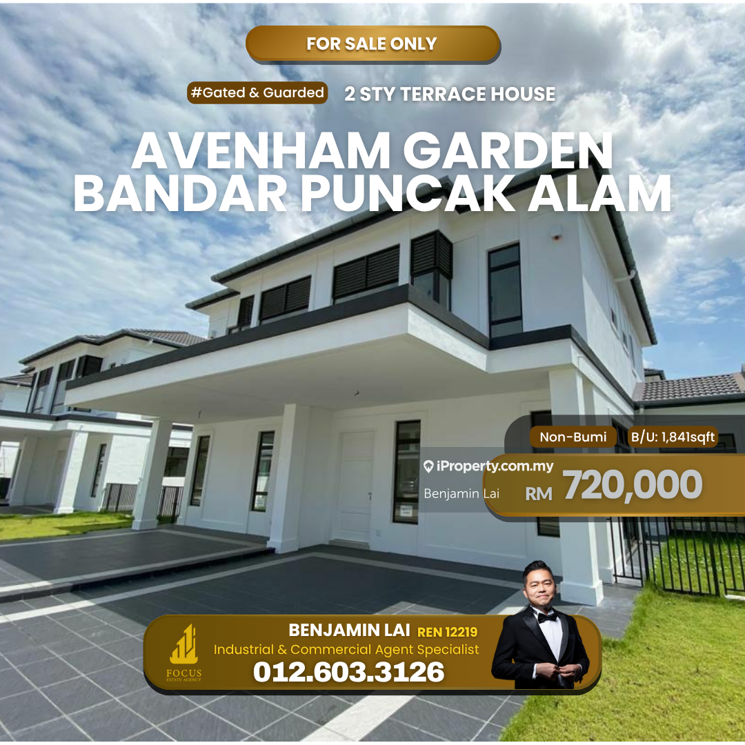 Non-Bumi Avenham Garden Bandar Puncak Alam For Sell