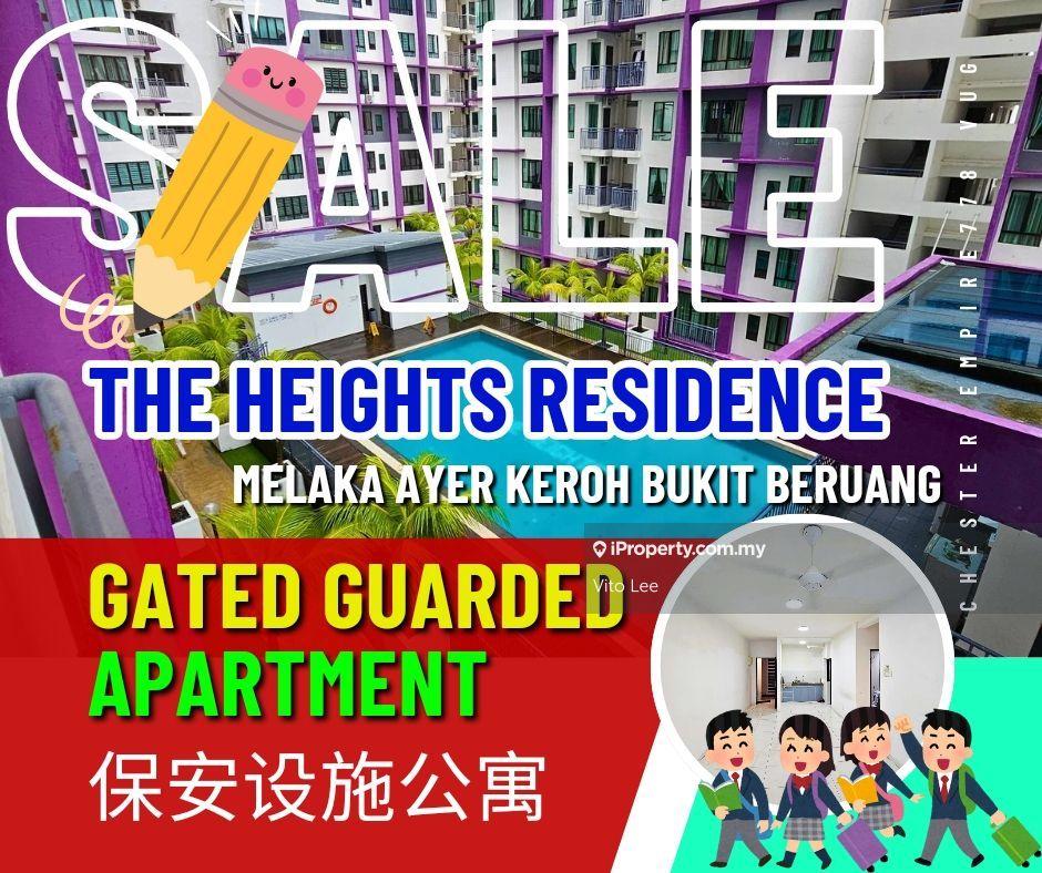 Gated Guarded Apartment The Heights Ayer Keroh near Bukit Beruang