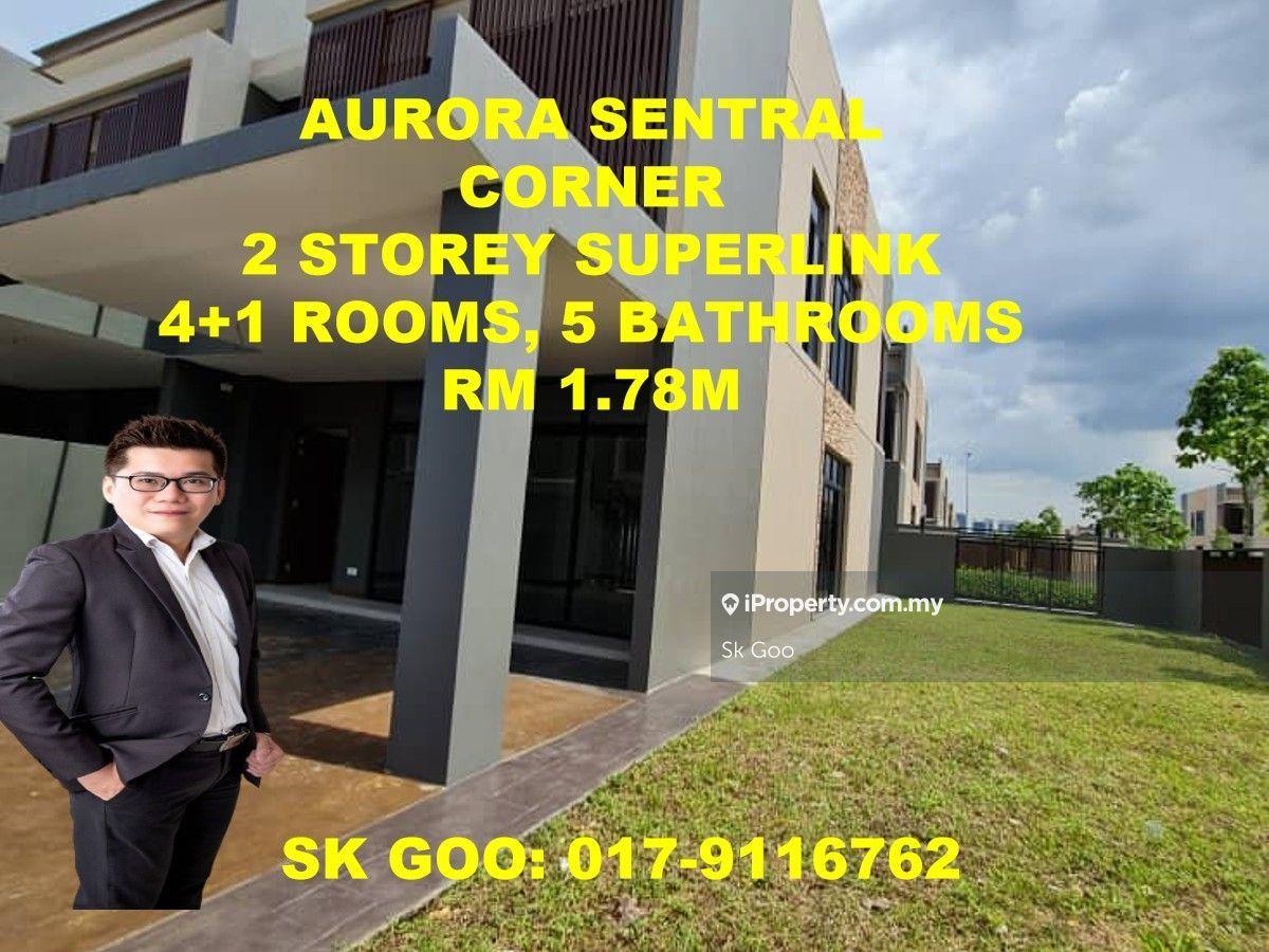 Corner 2 storey superlink house