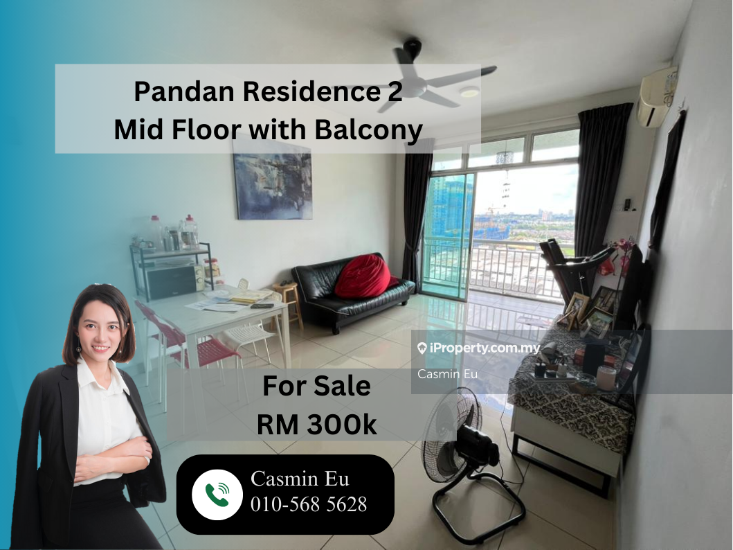 Pandan Residence 2 Mid Floor with Balcony For Sale