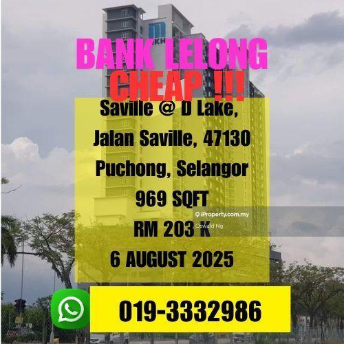 Bank Lelong Saville @ D'Lake Sepang, Puchong Selangor