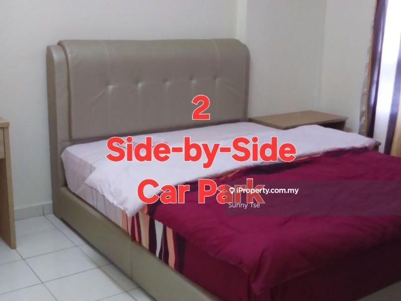2 Carpark side by side Facing Garden Pool View