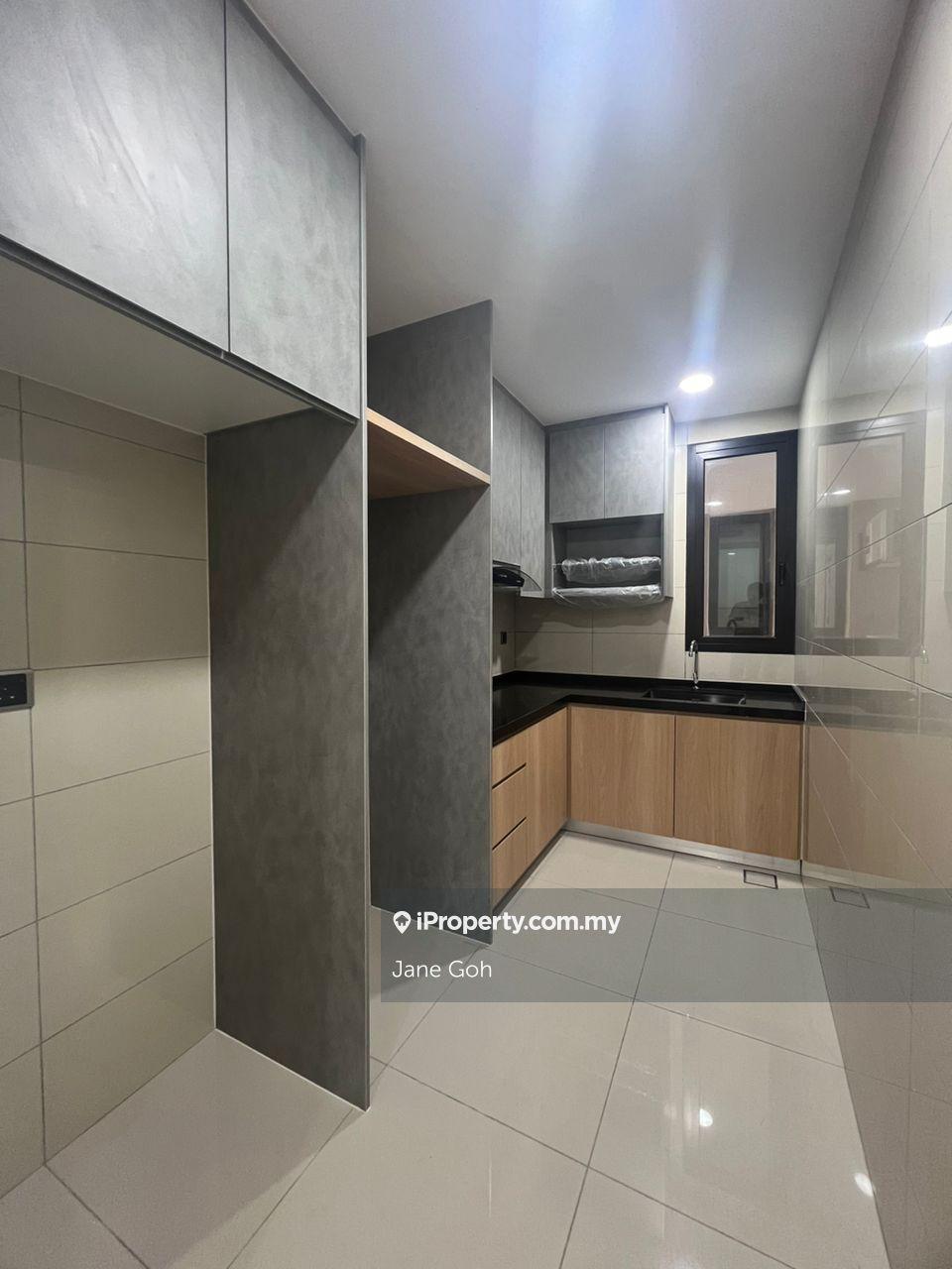 Dutapark partial furnished with airconds and kitchen cabinet