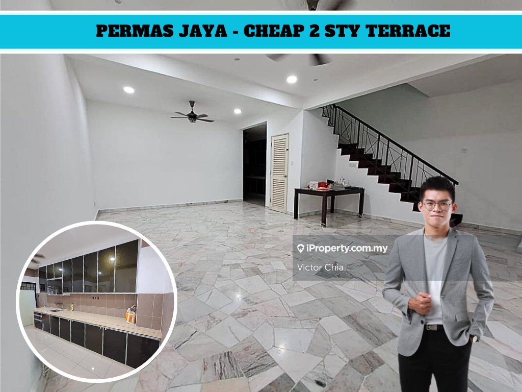 Super Cheap Permas Jaya 2 Sty Terrace Only Rm768k
