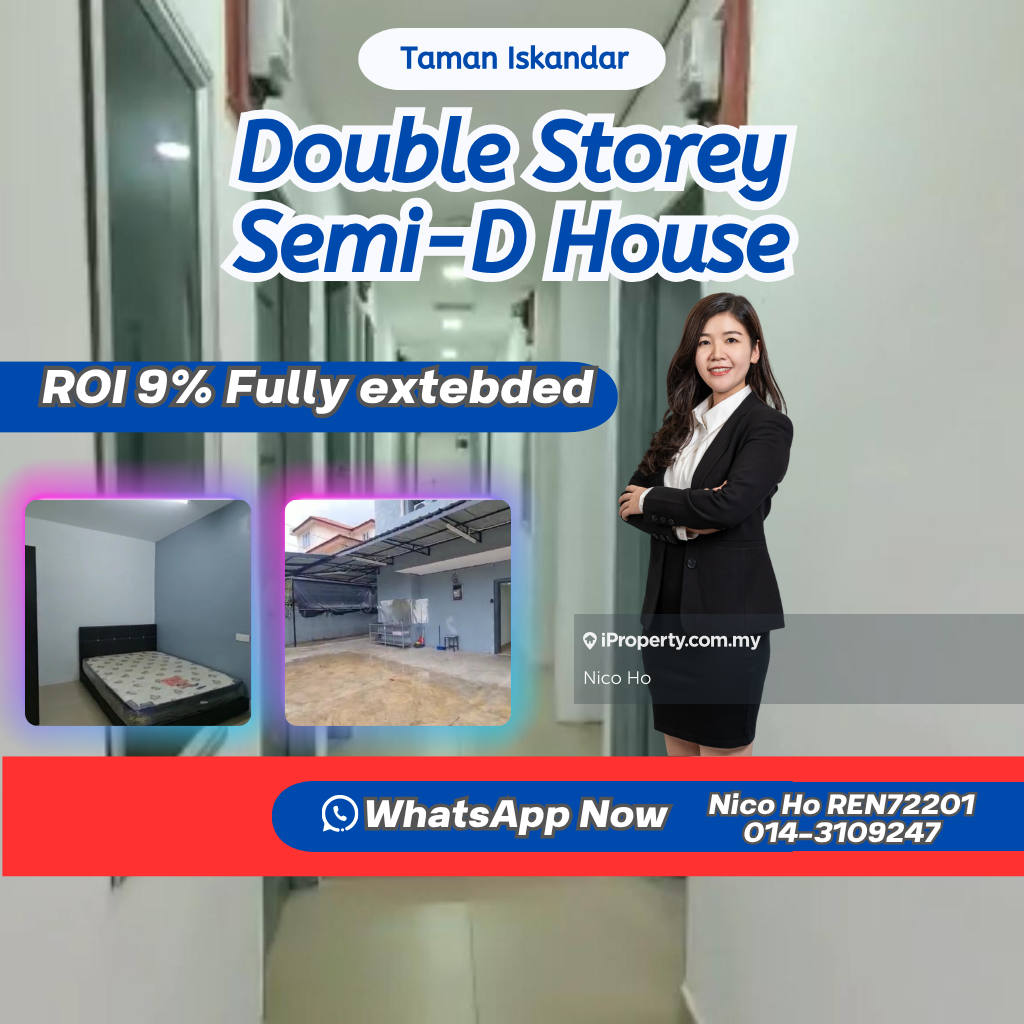 Taman Iskandar Double Storey Semi Detached for sale