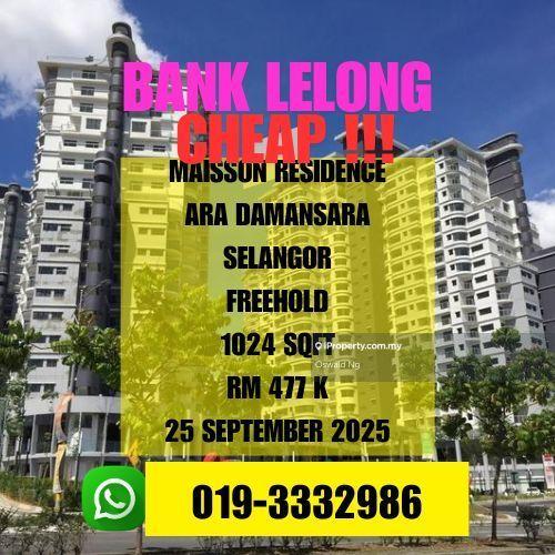 Bank Lelong Maisson Residence Ara Damansara Petaling Jaya Selangor