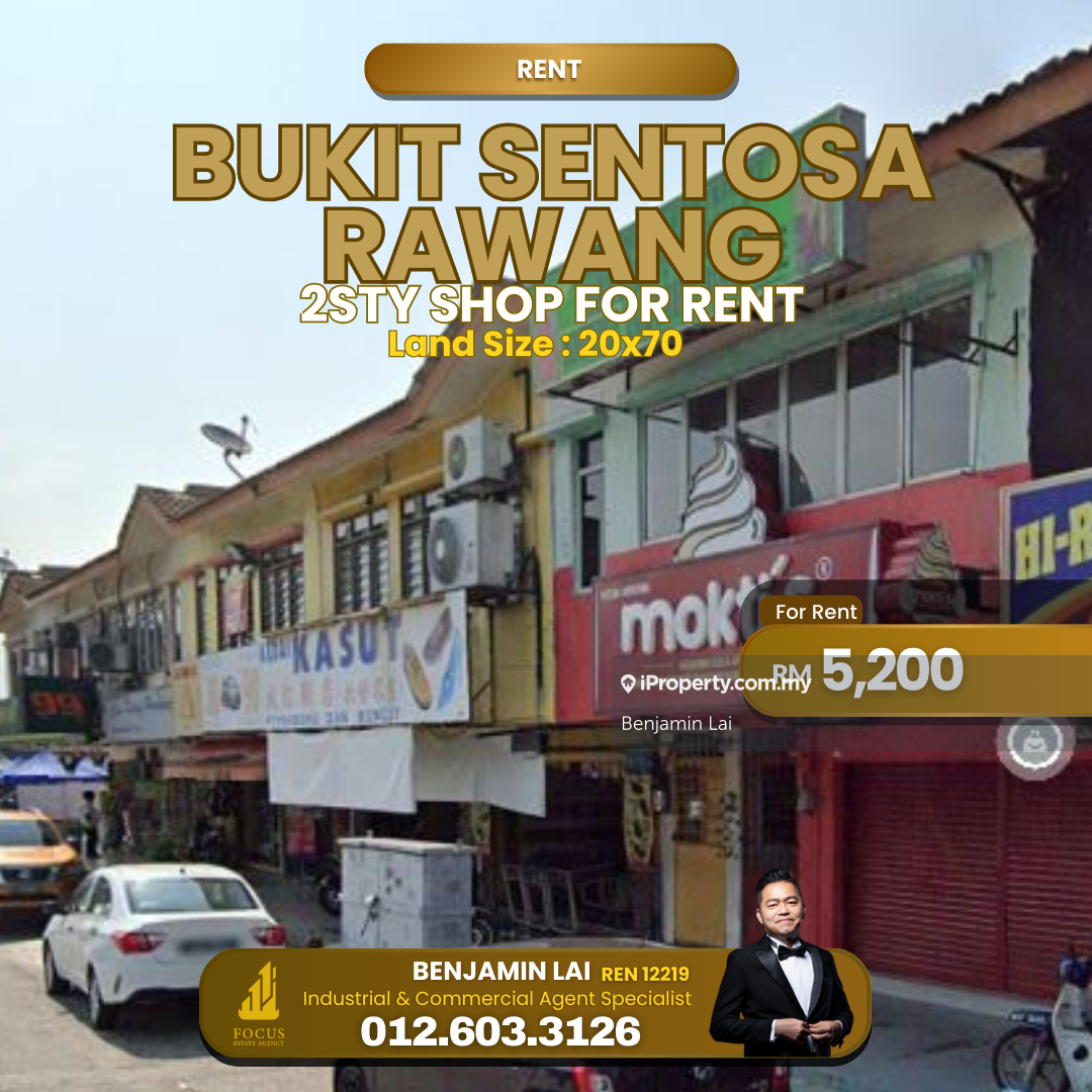 Bukit Sentosa Rawang 2sty Shop To Rent