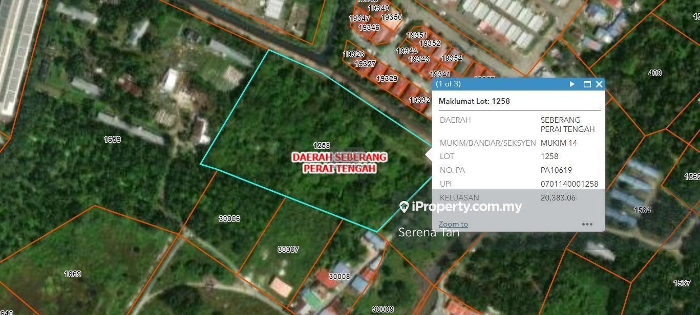 5.046-acre Industrial Land for Sale in Seberang Perai Tengah.
