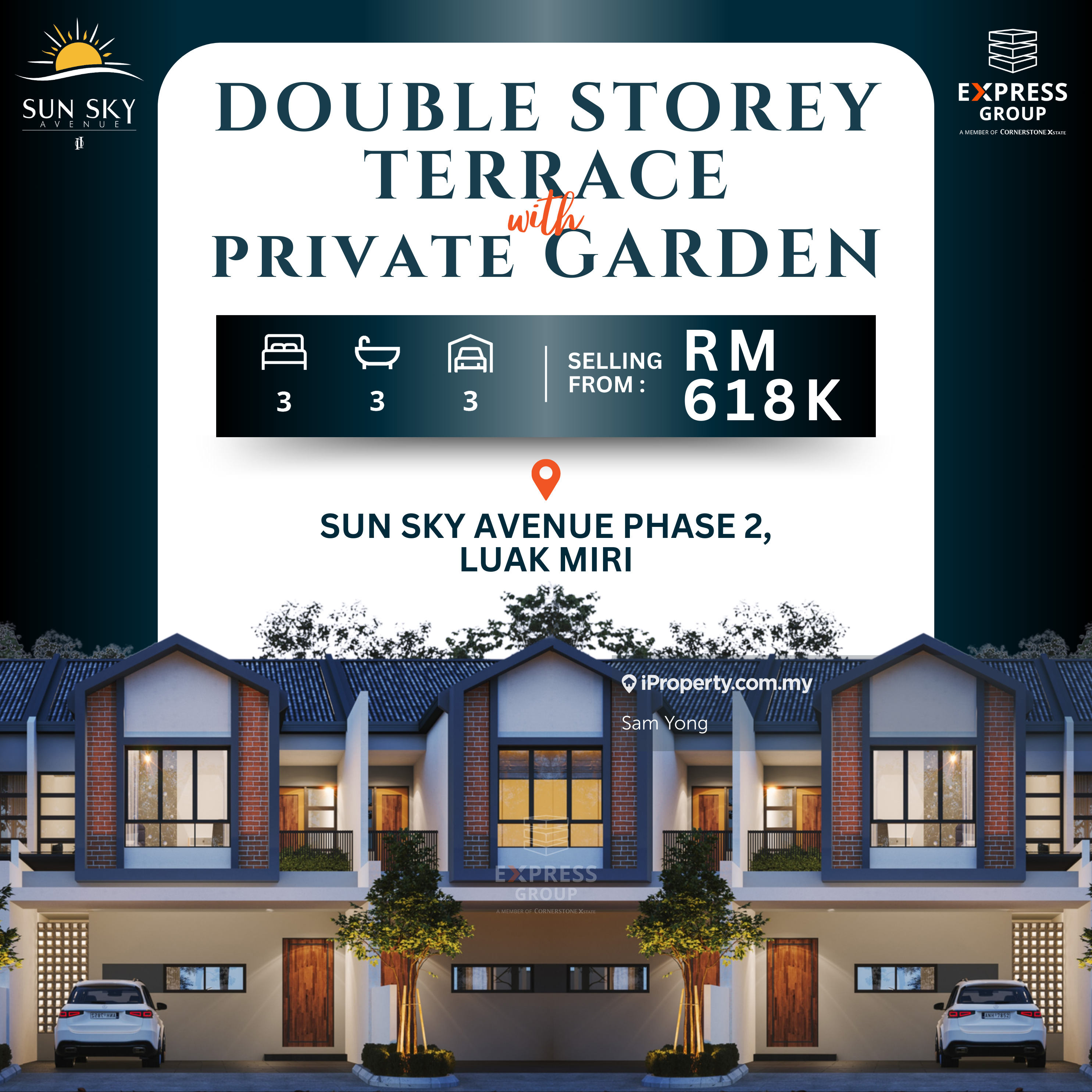 Brand New Double Storey Terrace Houses @ Sun Sky Avenue 2