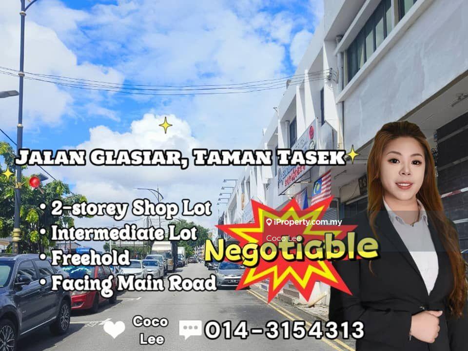 Jalan Glasiar, Taman Tasek @ Intermediate 2-storey Shop Lot