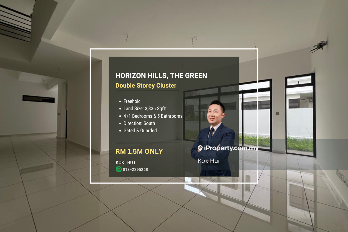 Horizon Hills Double Storey Cluster!! Rm1.5m Only!!