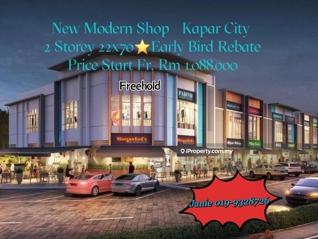 Kapar 2 Storey Shop Facing Main Road near Bank, Petrol & Grocery