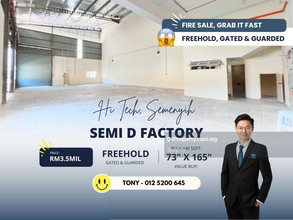 Super Cheap 1.5 Storey Semi D Factory 200 Amp @ Semenyih Hi Tech