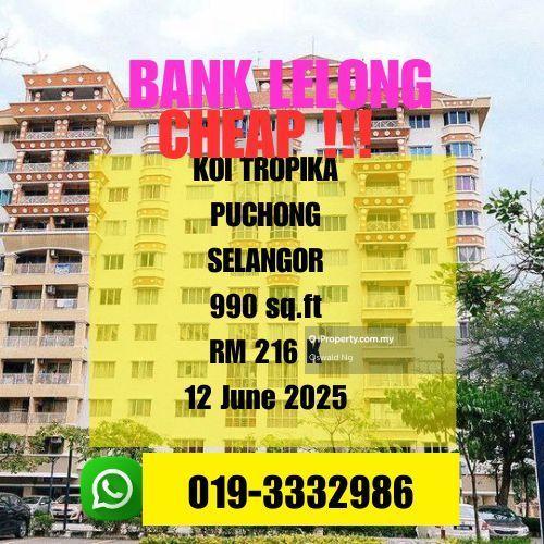 Bank Lelong Koi Tropika Condo Puchong Selangor