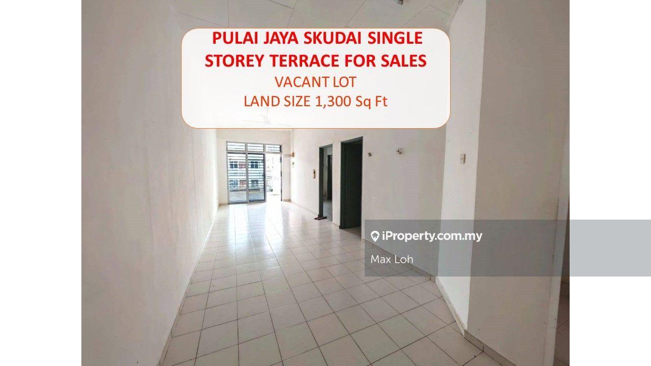 Pulai Jaya Skudai, Single Storey Terrace, Land 1,300 Sqf