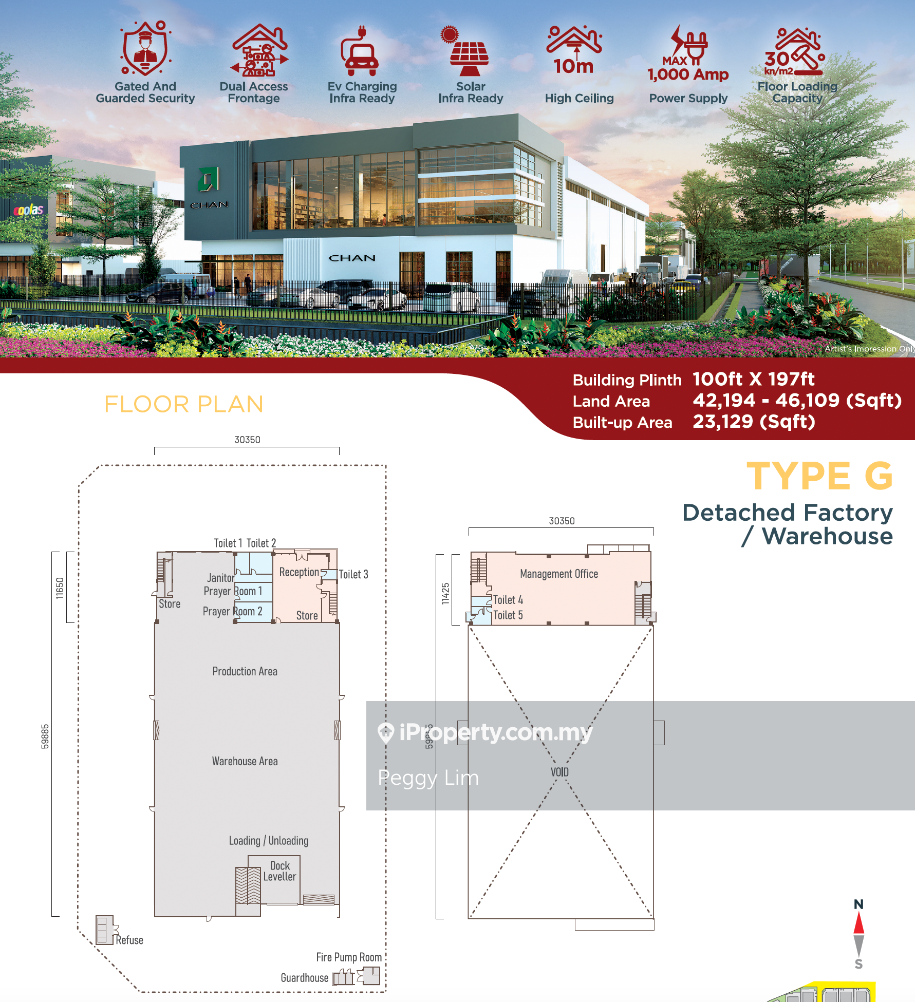 2 Storey Detached Factory Located At Banting , Selangor