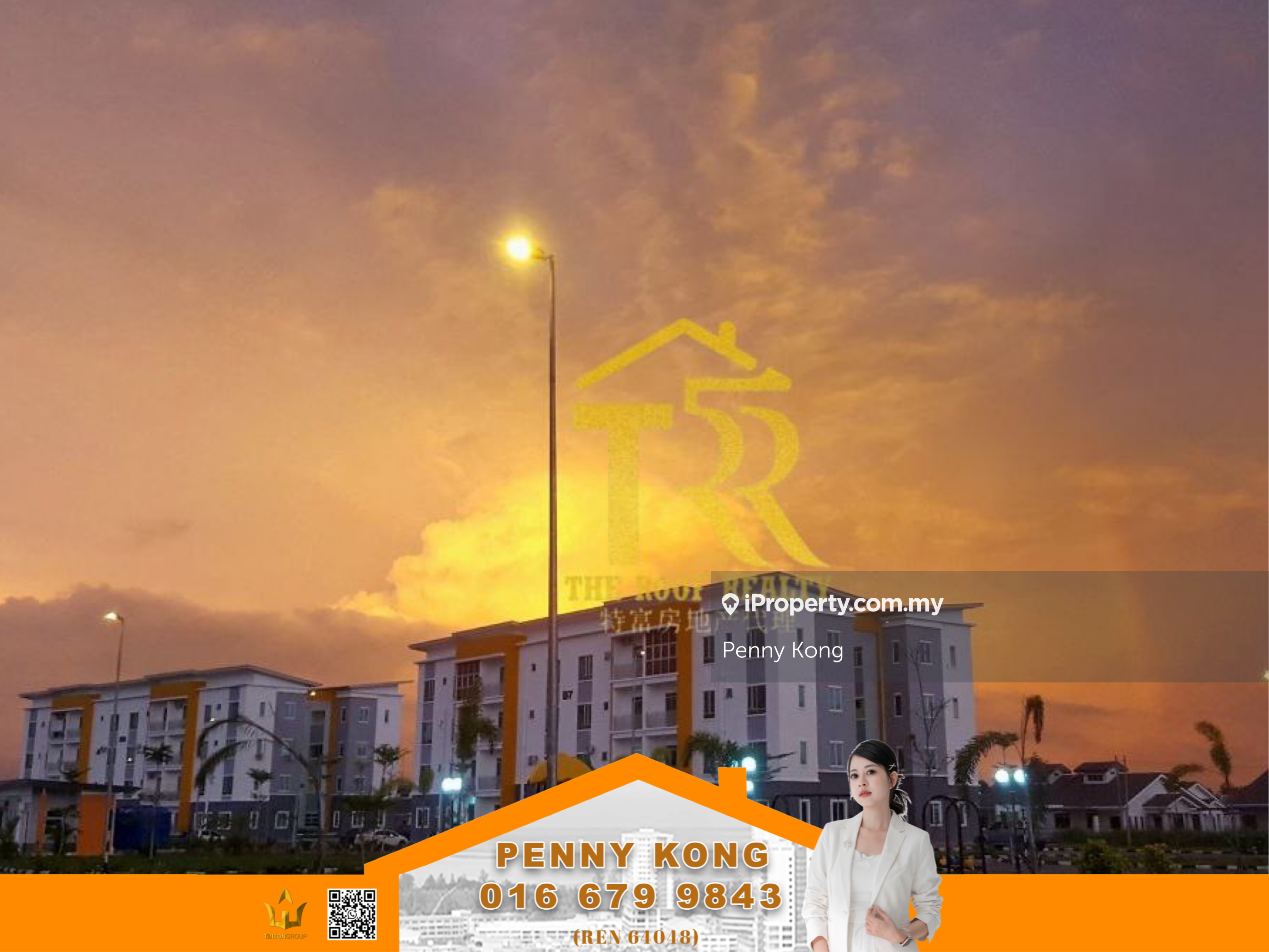 Bahagia Residences, Level 2 (First Floor) Corner 3 Bedrooms Unit